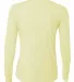 NW3002 A4 Women's Long Sleeve Cooling Performance  in Light yellow back view