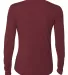 NW3002 A4 Women's Long Sleeve Cooling Performance  in Maroon back view