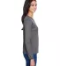 NW3002 A4 Women's Long Sleeve Cooling Performance  in Graphite side view