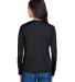 NW3002 A4 Women's Long Sleeve Cooling Performance  in Black back view