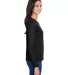 NW3002 A4 Women's Long Sleeve Cooling Performance  in Black side view