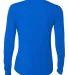NW3002 A4 Women's Long Sleeve Cooling Performance  in Royal back view