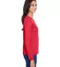 NW3002 A4 Women's Long Sleeve Cooling Performance  in Scarlet side view