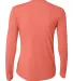 NW3002 A4 Women's Long Sleeve Cooling Performance  in Coral back view