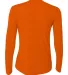 NW3002 A4 Women's Long Sleeve Cooling Performance  in Safety orange back view
