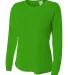 NW3002 A4 Women's Long Sleeve Cooling Performance  in Kelly front view