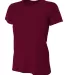 NW3201 A4 Women's Cooling Performance Crew in Maroon front view