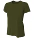 NW3201 A4 Women's Cooling Performance Crew in Military green front view