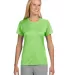 NW3201 A4 Women's Cooling Performance Crew in Lime front view
