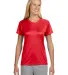 NW3201 A4 Women's Cooling Performance Crew in Scarlet front view