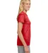 NW3201 A4 Women's Cooling Performance Crew in Scarlet side view