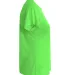 NW3201 A4 Women's Cooling Performance Crew in Safety green side view