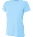 NW3201 A4 Women's Cooling Performance Crew in Sky blue front view