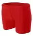 NW5313 A4 Women's 4" Compression Short SCARLET front view