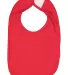 R1005 Rabbit Skins Infant Self-Adhesive Bib in Red front view
