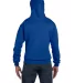 S700 Champion Logo 50/50 Pullover Hoodie in Royal blue back view