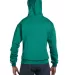 S700 Champion Logo 50/50 Pullover Hoodie in Emerald green back view