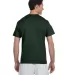T425 Champion Adult Short-Sleeve T-Shirt T525C in Dark green back view