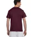 T425 Champion Adult Short-Sleeve T-Shirt T525C in Maroon back view
