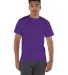 T425 Champion Adult Short-Sleeve T-Shirt T525C in Purple front view