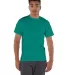 T425 Champion Adult Short-Sleeve T-Shirt T525C in Emerald green front view
