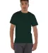 T425 Champion Adult Short-Sleeve T-Shirt T525C in Dark green front view