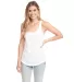 Next Level 6933 The Terry Racerback Tank in White front view