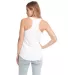 Next Level 6933 The Terry Racerback Tank in White back view