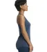 Next Level 6933 The Terry Racerback Tank in Indigo side view
