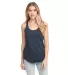 Next Level 6933 The Terry Racerback Tank in Midnight navy front view