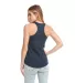 Next Level 6933 The Terry Racerback Tank in Midnight navy back view