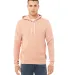 BELLA+CANVAS 3719 Unisex Cotton/Polyester Pullover in Peach front view