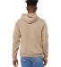 BELLA+CANVAS 3719 Unisex Cotton/Polyester Pullover in Tan back view
