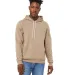 BELLA+CANVAS 3719 Unisex Cotton/Polyester Pullover in Tan front view