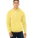 BELLA+CANVAS 3719 Unisex Cotton/Polyester Pullover in Yellow front view