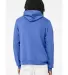 BELLA+CANVAS 3719 Unisex Cotton/Polyester Pullover in Hthr colum blue back view