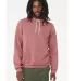 BELLA+CANVAS 3719 Unisex Cotton/Polyester Pullover in Heather mauve front view