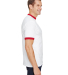 710 Augusta Sportswear Ringer T-Shirt in White/ red side view