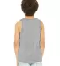 BELLA 3480Y Unisex Youth Cotton Tank Top in Athletic heather back view