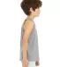 BELLA 3480Y Unisex Youth Cotton Tank Top in Athletic heather side view