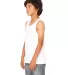 BELLA 3480Y Unisex Youth Cotton Tank Top in White side view