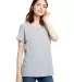 US115 US Blanks Relaxed Boyfriend Tee in Heather grey front view