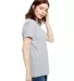US115 US Blanks Relaxed Boyfriend Tee in Heather grey side view
