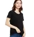 US115 US Blanks Relaxed Boyfriend Tee in Black front view