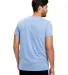 US2229 US Blanks Tri-Blend Jersey Tee in Tri blue back view