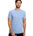 US2229 US Blanks Tri-Blend Jersey Tee in Tri blue front view