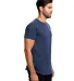 US2229 US Blanks Tri-Blend Jersey Tee in Tri navy side view