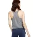 US510 US Blanks Sheer Cropped Tank in Heather grey back view