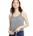 US510 US Blanks Sheer Cropped Tank in Heather grey front view