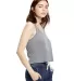 US510 US Blanks Sheer Cropped Tank in Heather grey side view